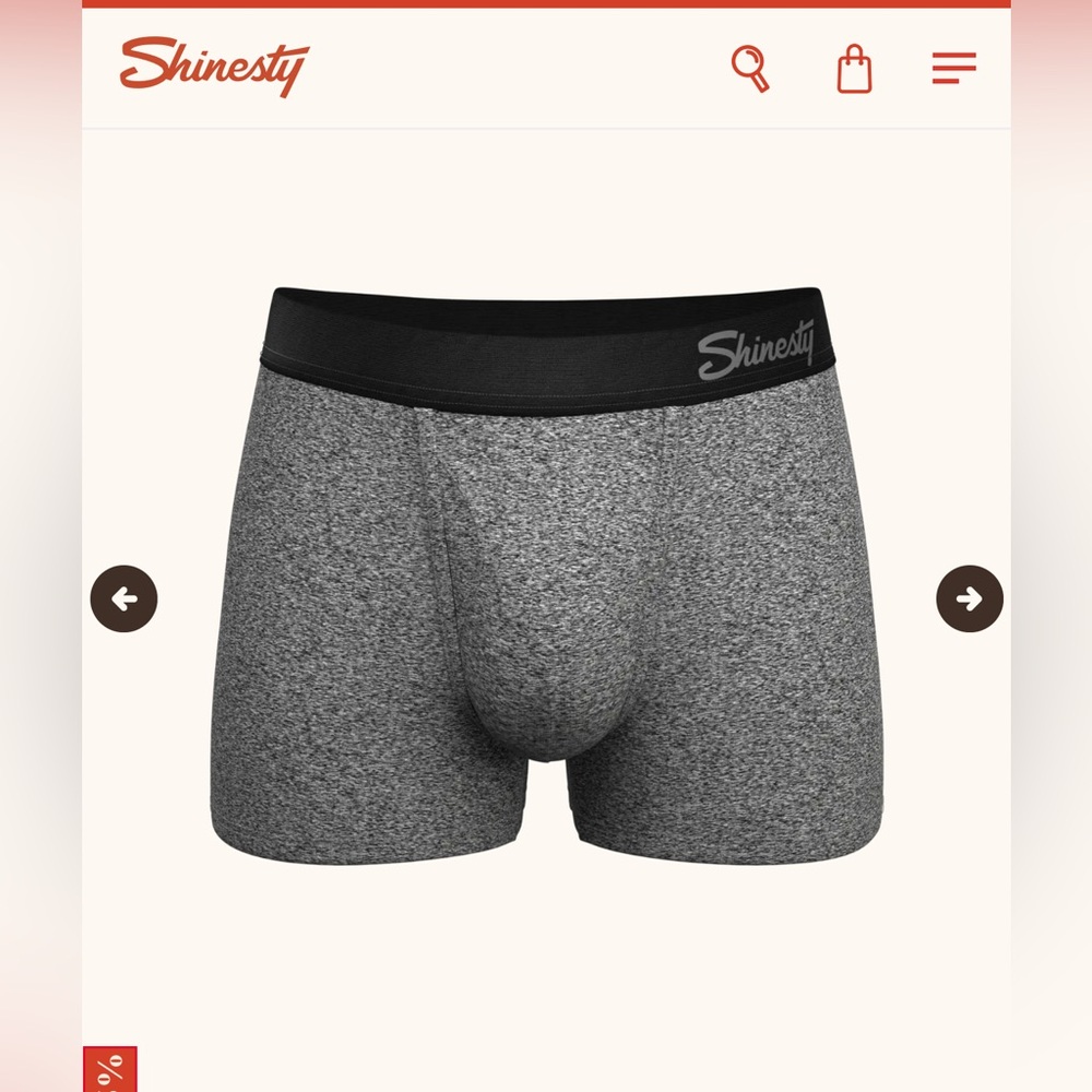 Shinesty, Black Marble Heather Ball Hammock® Pouch Trunk Underwear